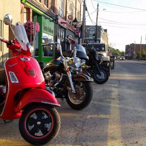 More Vespas on the street