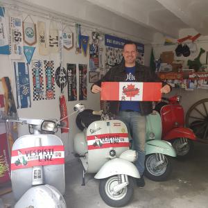 Member and his banner