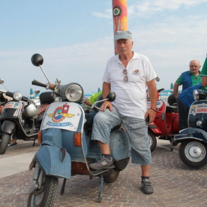   Dan in Fano Italy at Vespa Club Fano Event.